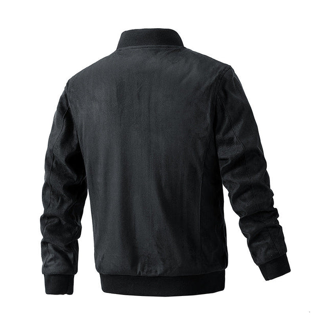 Suede Stand Collar