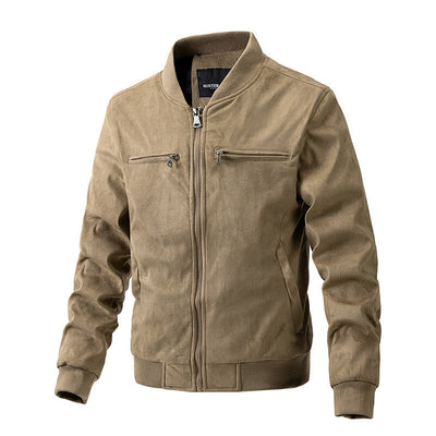 Suede Stand Collar