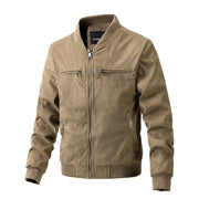 Suede Stand Collar
