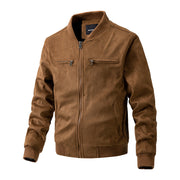 Suede Stand Collar